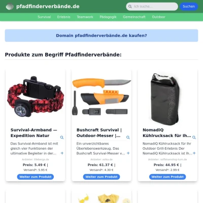 Screenshot pfadfinderverbände.de