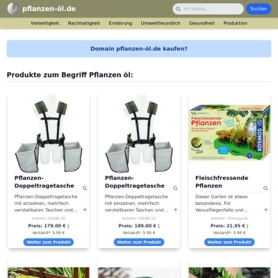 Screenshot pflanzen-öl.de