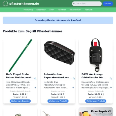 Screenshot pflasterhämmer.de