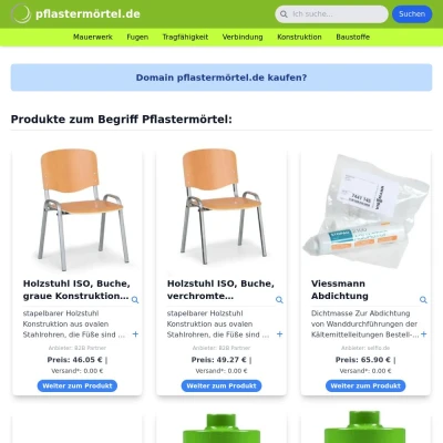 Screenshot pflastermörtel.de