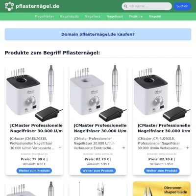 Screenshot pflasternägel.de