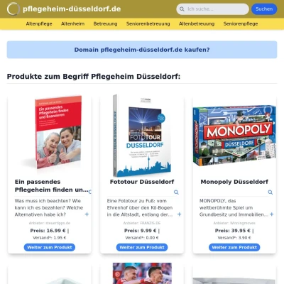 Screenshot pflegeheim-düsseldorf.de