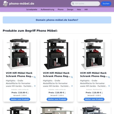 Screenshot phono-möbel.de
