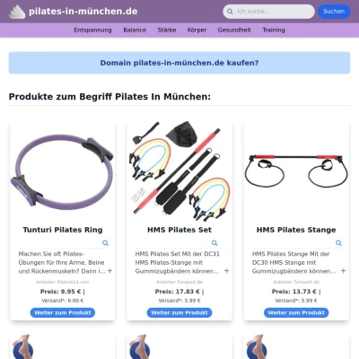 Screenshot pilates-in-münchen.de