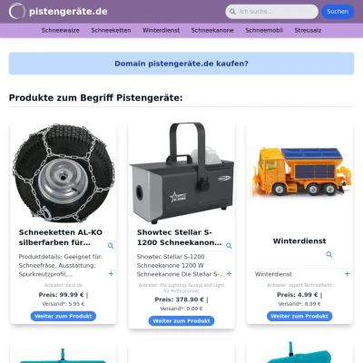 Screenshot pistengeräte.de