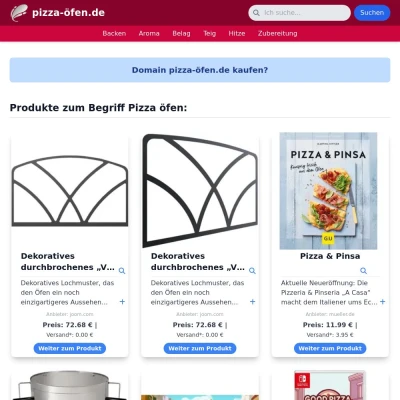 Screenshot pizza-öfen.de