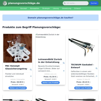 Screenshot planungsvorschläge.de