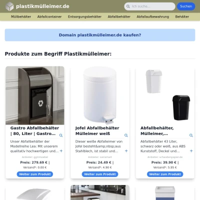 Screenshot plastikmülleimer.de