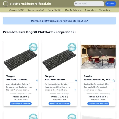 Screenshot plattformübergreifend.de