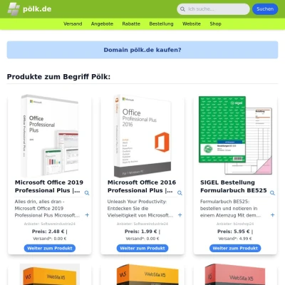 Screenshot pölk.de