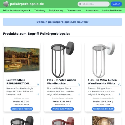 Screenshot polkörperbiopsie.de