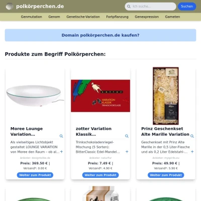 Screenshot polkörperchen.de