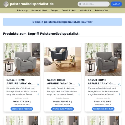 Screenshot polstermöbelspezialist.de