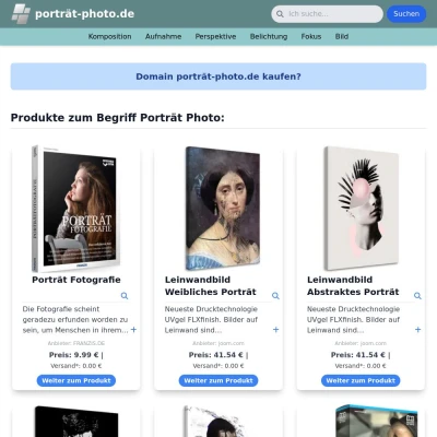 Screenshot porträt-photo.de