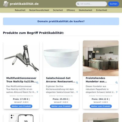 Screenshot praktikabilität.de