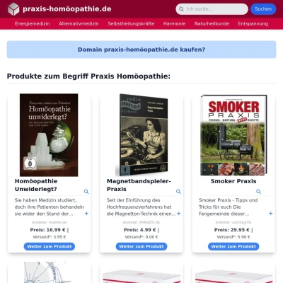 Screenshot praxis-homöopathie.de