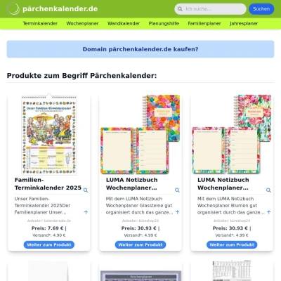 Screenshot pärchenkalender.de