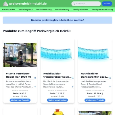 Screenshot preisvergleich-heizöl.de