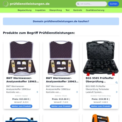 Screenshot prüfdienstleistungen.de