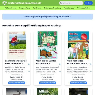 Screenshot prüfungsfragenkatalog.de