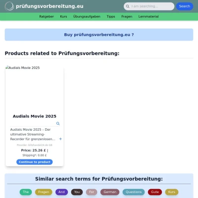 Screenshot prüfungsvorbereitung.eu