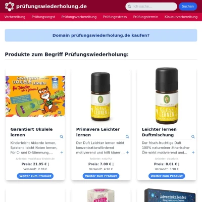 Screenshot prüfungswiederholung.de