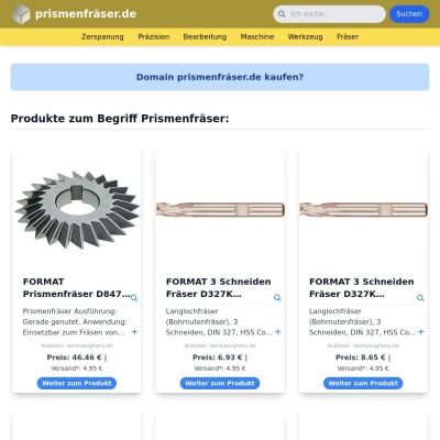 Screenshot prismenfräser.de