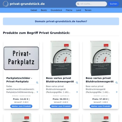 Screenshot privat-grundstück.de