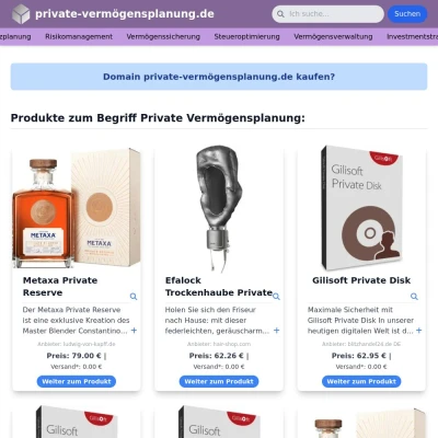 Screenshot private-vermögensplanung.de