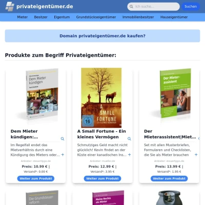 Screenshot privateigentümer.de