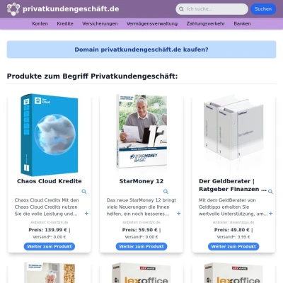 Screenshot privatkundengeschäft.de