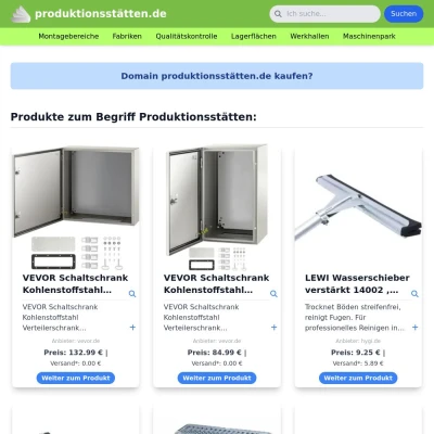 Screenshot produktionsstätten.de