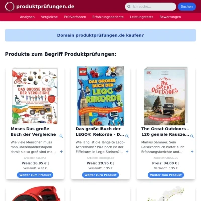 Screenshot produktprüfungen.de