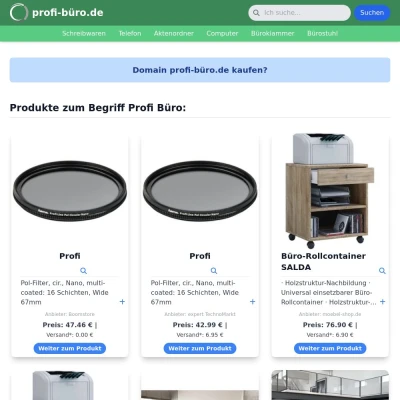 Screenshot profi-büro.de