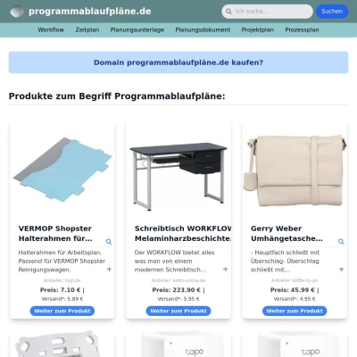 Screenshot programmablaufpläne.de