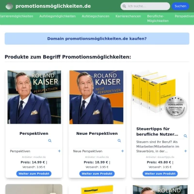 Screenshot promotionsmöglichkeiten.de