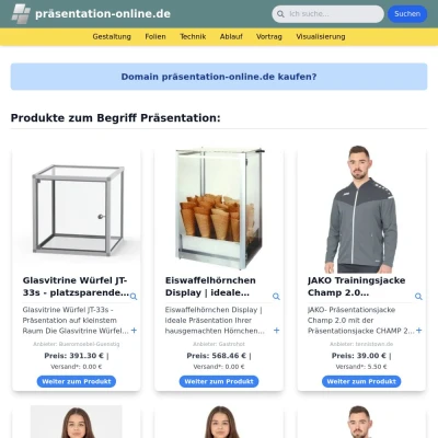 Screenshot präsentation-online.de