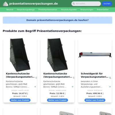 Screenshot präsentationsverpackungen.de