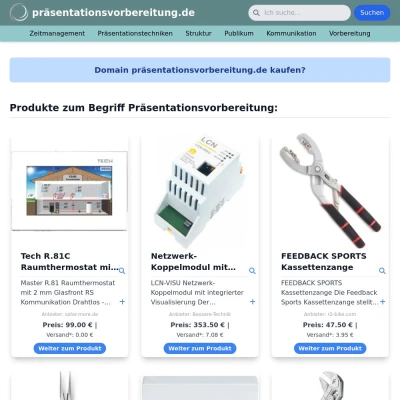 Screenshot präsentationsvorbereitung.de