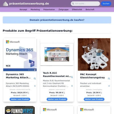 Screenshot präsentationswerbung.de