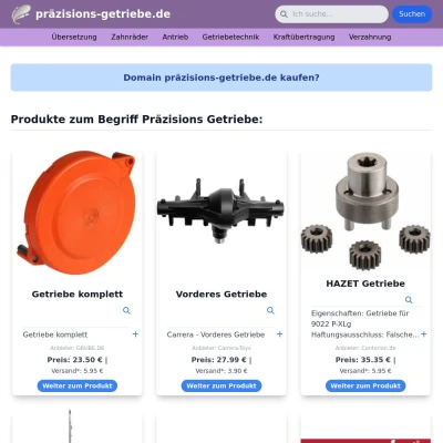 Screenshot präzisions-getriebe.de