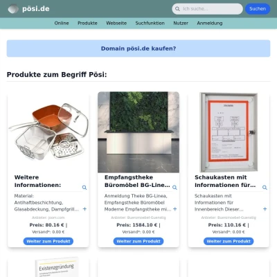 Screenshot pösi.de