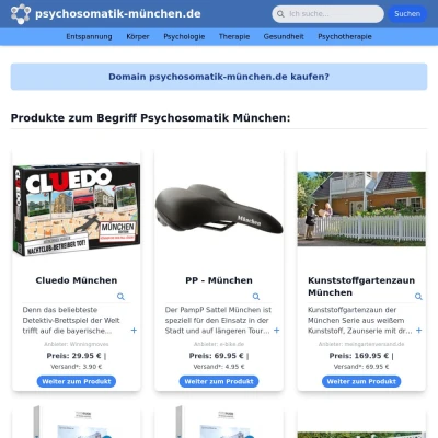 Screenshot psychosomatik-münchen.de