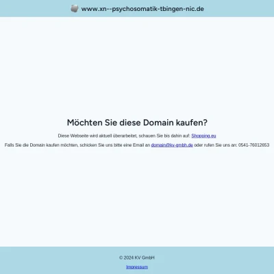 Screenshot psychosomatik-tübingen.de