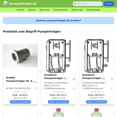 Screenshot pumpenträger.de