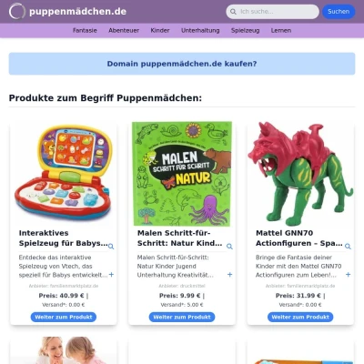 Screenshot puppenmädchen.de