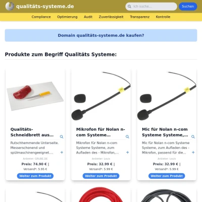 Screenshot qualitäts-systeme.de