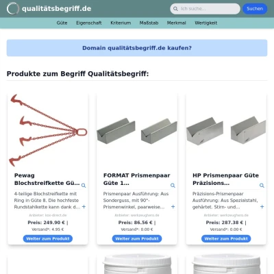 Screenshot qualitätsbegriff.de