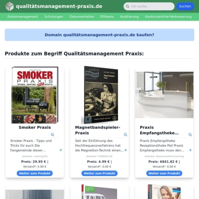 Screenshot qualitätsmanagement-praxis.de