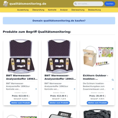 Screenshot qualitätsmonitoring.de